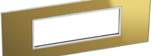 Рамка 6 модулей - Arteor - Reflective Gold