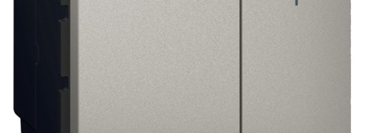 Светорегулятор кнопочный 400 Вт - 2 модуля - Arteor - Magnesium