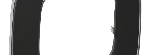 Рамка 1 пост - Valena Allure - черное стекло