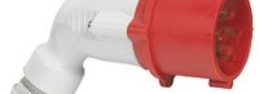 Угловая вилка 3К+З 32А 380В IP44 - P17 Tempra Pro