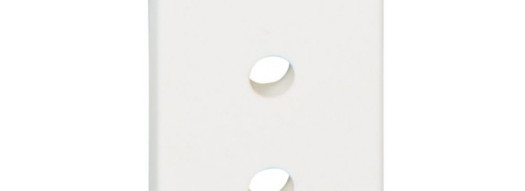 Розетка 2К - 1 модуль - Mosaic Eliocad - белый