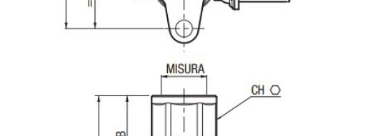 Настенное колено с внутренней резьбой 20x1/2'' L-48 - F.I.V. - никелированный
