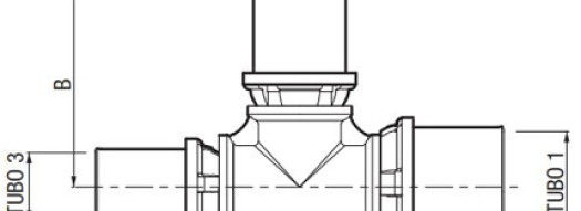 Пресс-тройник 20x16x20 - F.I.V. - никелированный