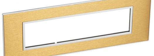 Рамка 8 модулей - Arteor - Gold Brass