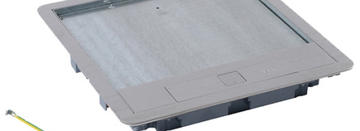 Крышка для напольной коробки - 16/24 модулей - нержавеющая сталь