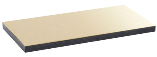 Декоративная панель для крышки напольной коробки - 8/12 модулей - латунь