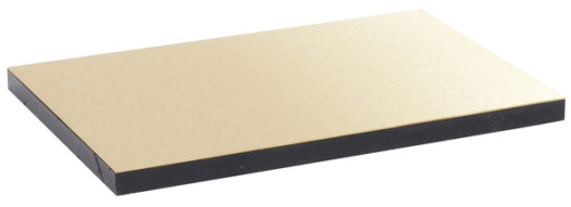 Декоративная панель для крышки напольной коробки - 12/18 модулей - латунь