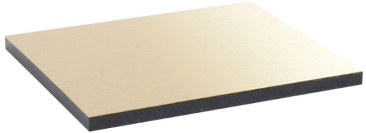 Декоративная панель для крышки напольной коробки - 16/24 модулей - латунь