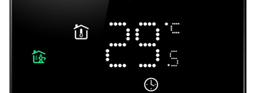 Термостат для фанкойла с сенсорным экраном - черный