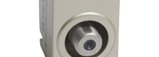 Розетка TV ''F'' - 1 модуль - Arteor - Champagne