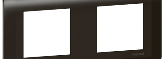 Рамка 2x2 модуля - Mosaic - матовый черный