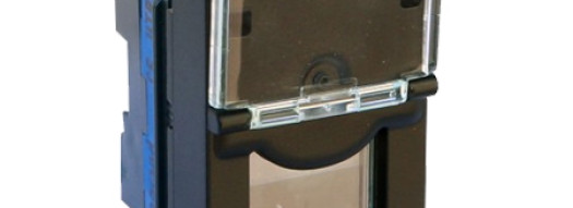 Розетка RJ 45 6 UTP - 1 модуль - Mosaic - матовый черный