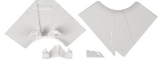 Угол внутренний переменный от 80° до 100° - для кабель-каналов DLP 65х220/195