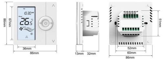 Термостат для конвекторов - белый