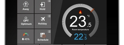 Термостат для электрических теплых полов с WIFI - черный