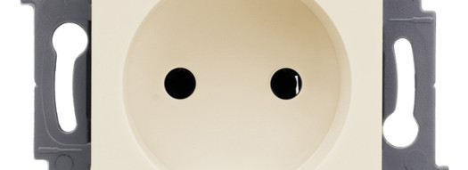 Розетка 2К - Inspiria - слоновая кость