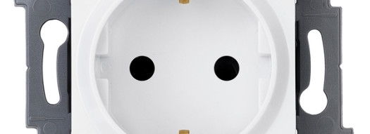 Розетка 2К+З - Inspiria - белый