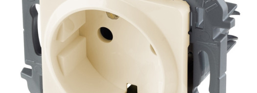 Розетка 2К+З - Inspiria - слоновая кость