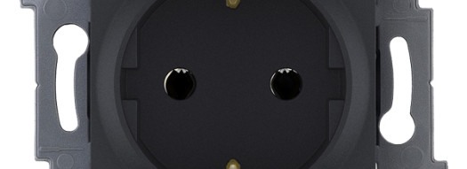 Розетка 2К+З - Inspiria - антрацит