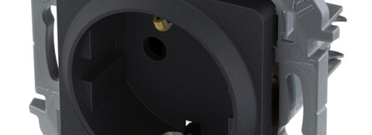 Розетка 2К+З - Inspiria - антрацит