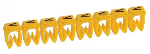 Маркер CAB 3 - для кабеля 4-6 мм² - заглавная буква ''V''