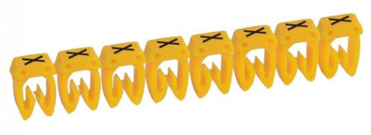 Маркер CAB 3 - для кабеля 4-6 мм² - заглавная буква ''X''