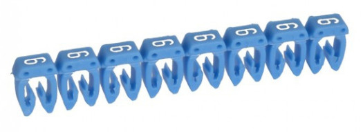 Маркер CAB 3 для кабеля 4-6 мм² - цифра ''6'' - синий