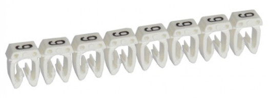 Маркер CAB 3 для кабеля 4-6 мм² - цифра ''9'' - белый