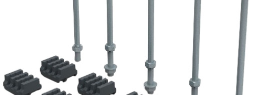 Комплект держателя шин для шкафа XL³ S 4000