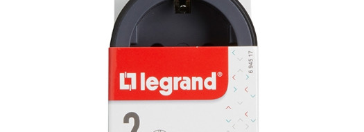 Многорозеточный блок 2 x 2К+3 - Legrand Элиум - черный