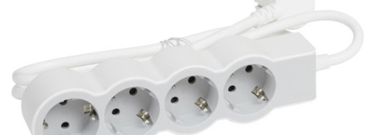Многорозеточный блок ''Стандарт'' 4 x 2К+З - с кабелем длиной 5 м