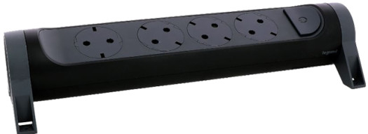 Многорозеточный блок ''Комфорт'' 4 x 2К+З - без кабеля - черный