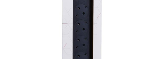 Многорозеточный блок ''Комфорт'' 6 x 2К+З - без кабеля - черный