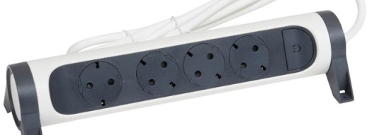 Многорозеточный блок ''Комфорт'' 4 x 2К+З - с кабелем длиной 1,5 м