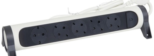 Многорозеточный блок ''Комфорт'' 5 x 2К+З - с кабелем длиной 5 м