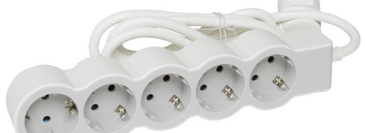 Многорозеточный блок ''Стандарт'' 5 x 2К+З - с кабелем длиной 1,5 м