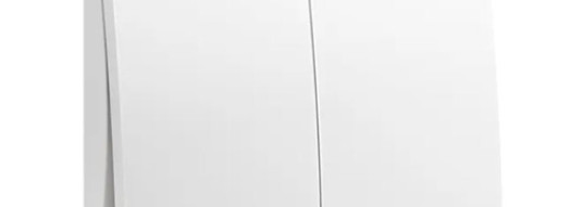 Переключатель двухклавишный - Mallia - Matt White