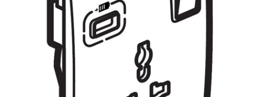 Мультистандартная розетка с USB-A - Mallia - Matt White