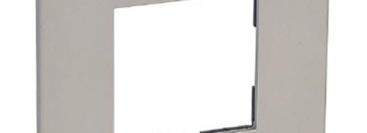 Рамка 2 модуля - Arteor - Pearl Aluminum