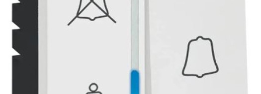 Индикатор вызова в спальне отеля - 2 модуля - Arteor - White