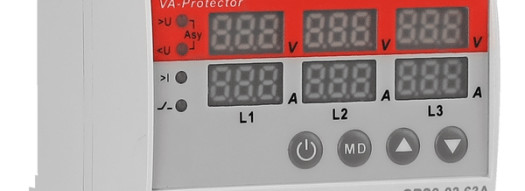 Реле напряжения с LED дисплеем 63A - GEYA