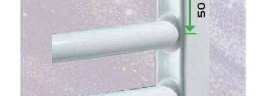 Водяной полотенцесушитель - Imas Pegasus - шаг 50, высота 1000 мм - белый