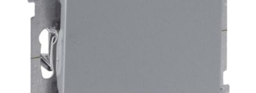 Выключатель одноклавишный с подсветкой/индикацией - Suno - алюминий