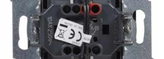 Выключатель одноклавишный с подсветкой/индикацией - Suno - белый