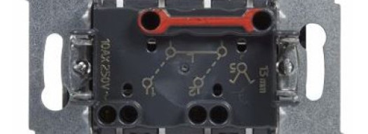 Выключатель двухклавишный - Suno - алюминий