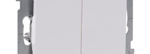 Переключатель двухклавишный - Suno - белый