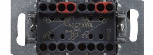 Переключатель двухклавишный - Suno - белый