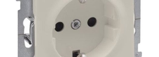 Розетка 2К+З - Suno - слоновая кость