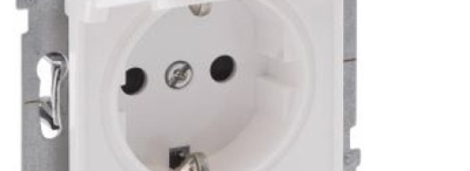 Розетка 2К+З IP44 - Suno - белый