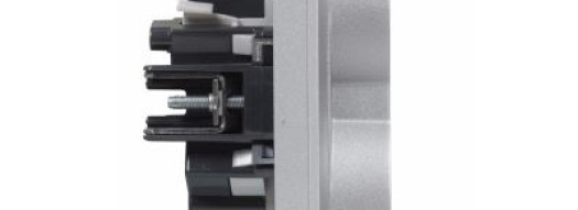 Розетка 2x2К+З со шторками - Suno - алюминий